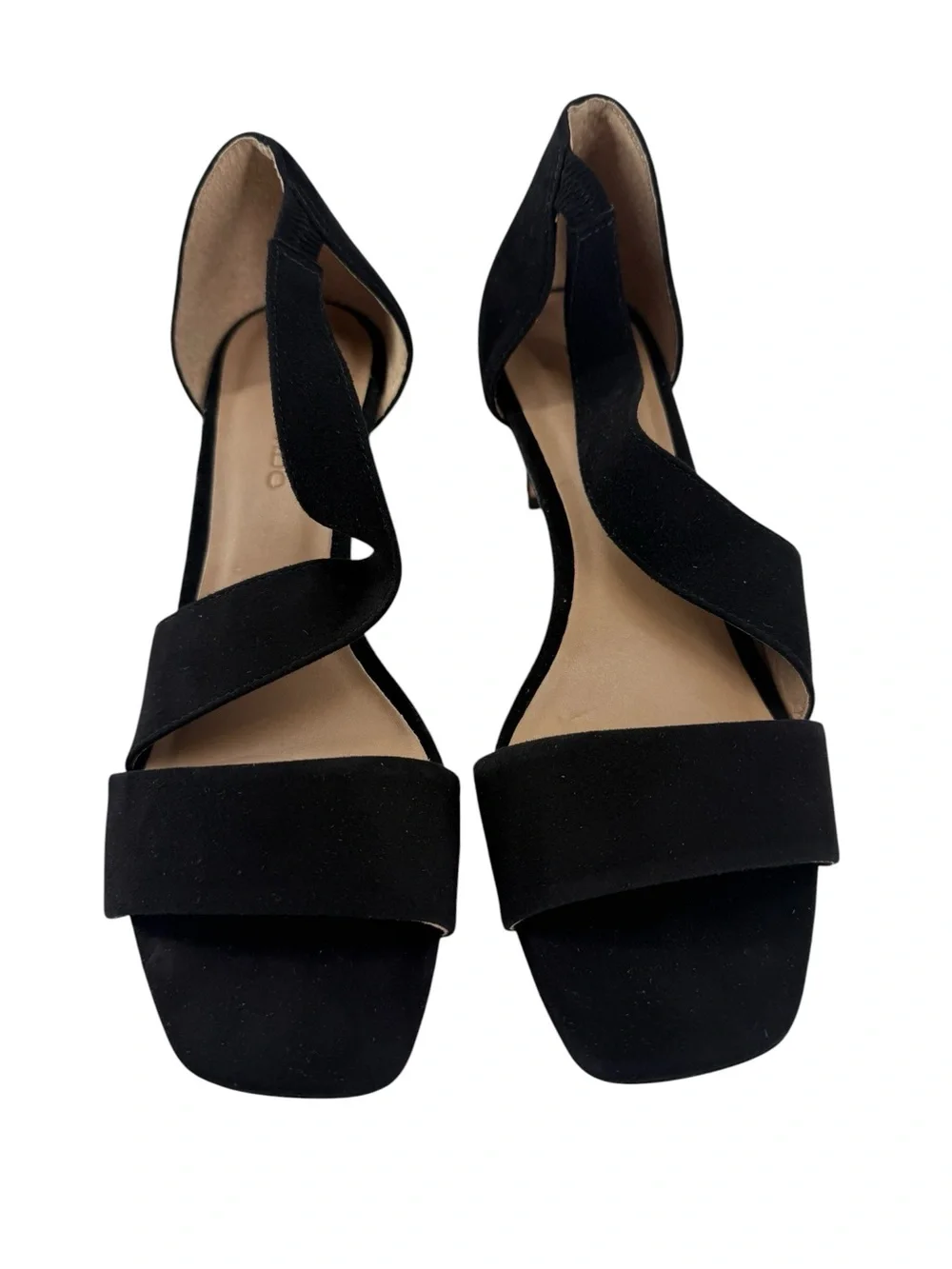 Bernardo Camille Heels in Black Kid Suede Leather Heel Anthropologie Women’s 7.5